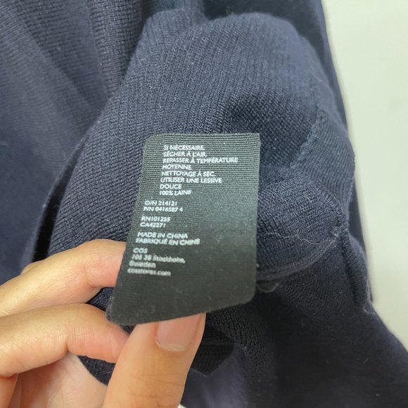 COS 100% Wool A-Line Milano Knit Jumper Sweater sz S - Picture 8 of 13